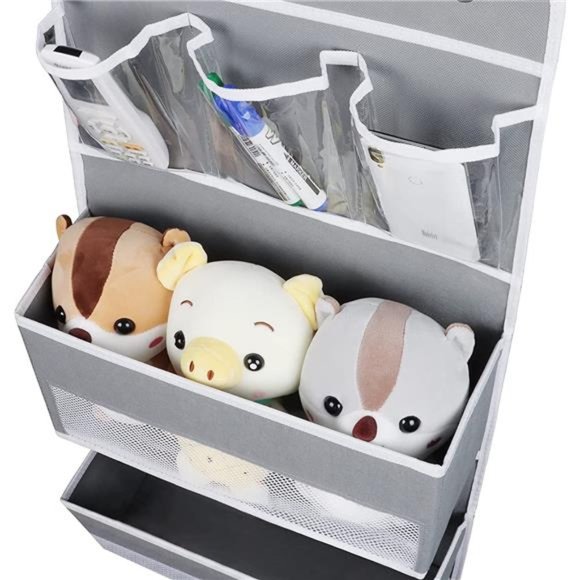 Door Hanging Organizer Nursery Closet Cabinet Baby Storage with 4 Large Pockets - Picture 3 of 6